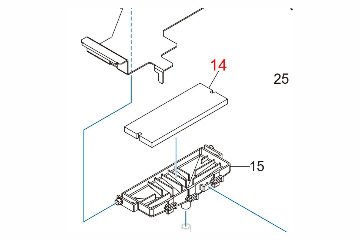 Foto1: Roland CLEANER, PAD WIPER CG2183 / Art. 1000026026