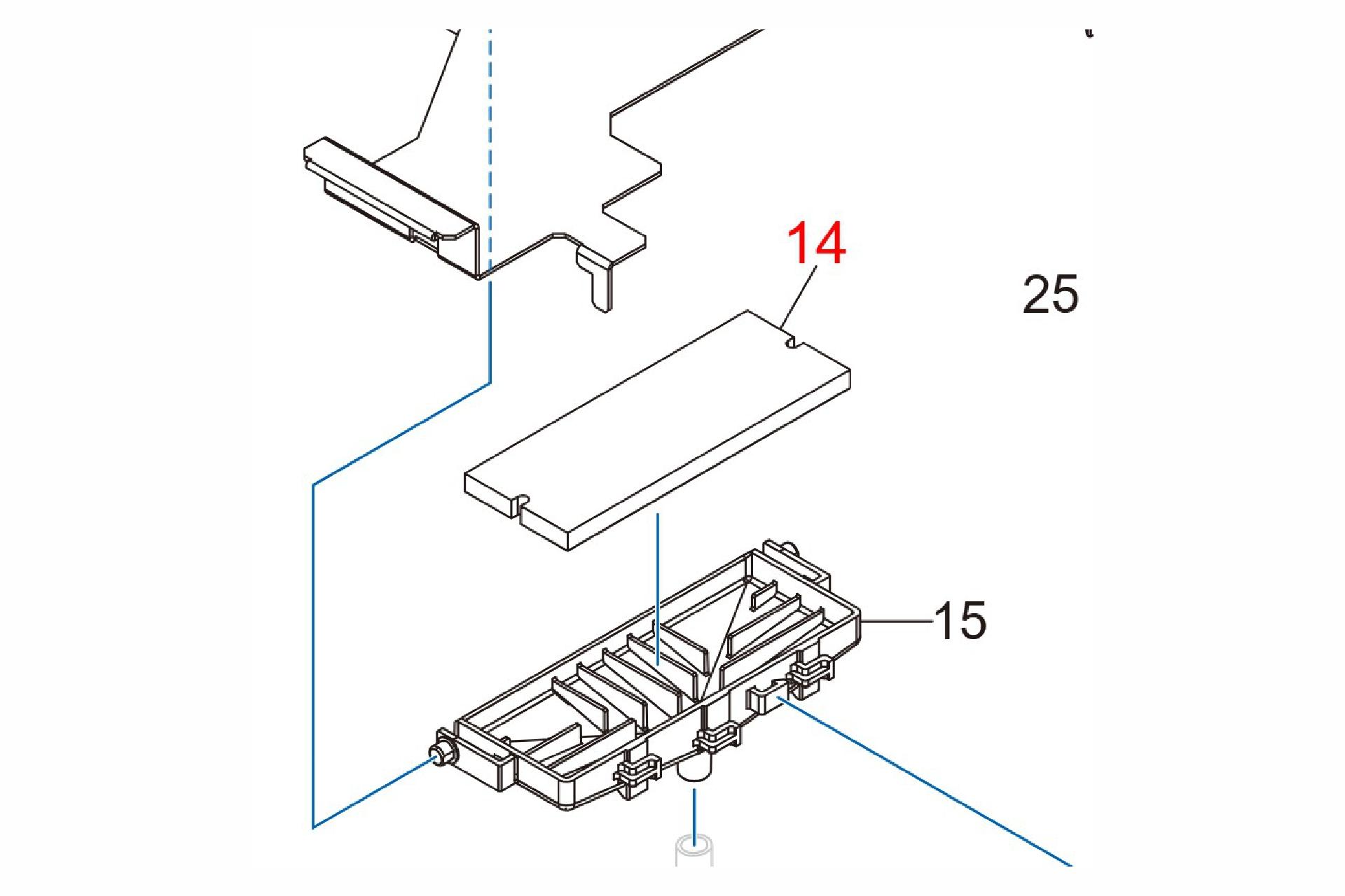 Foto: Roland CLEANER, PAD WIPER CG2183 / Art. 1000026026