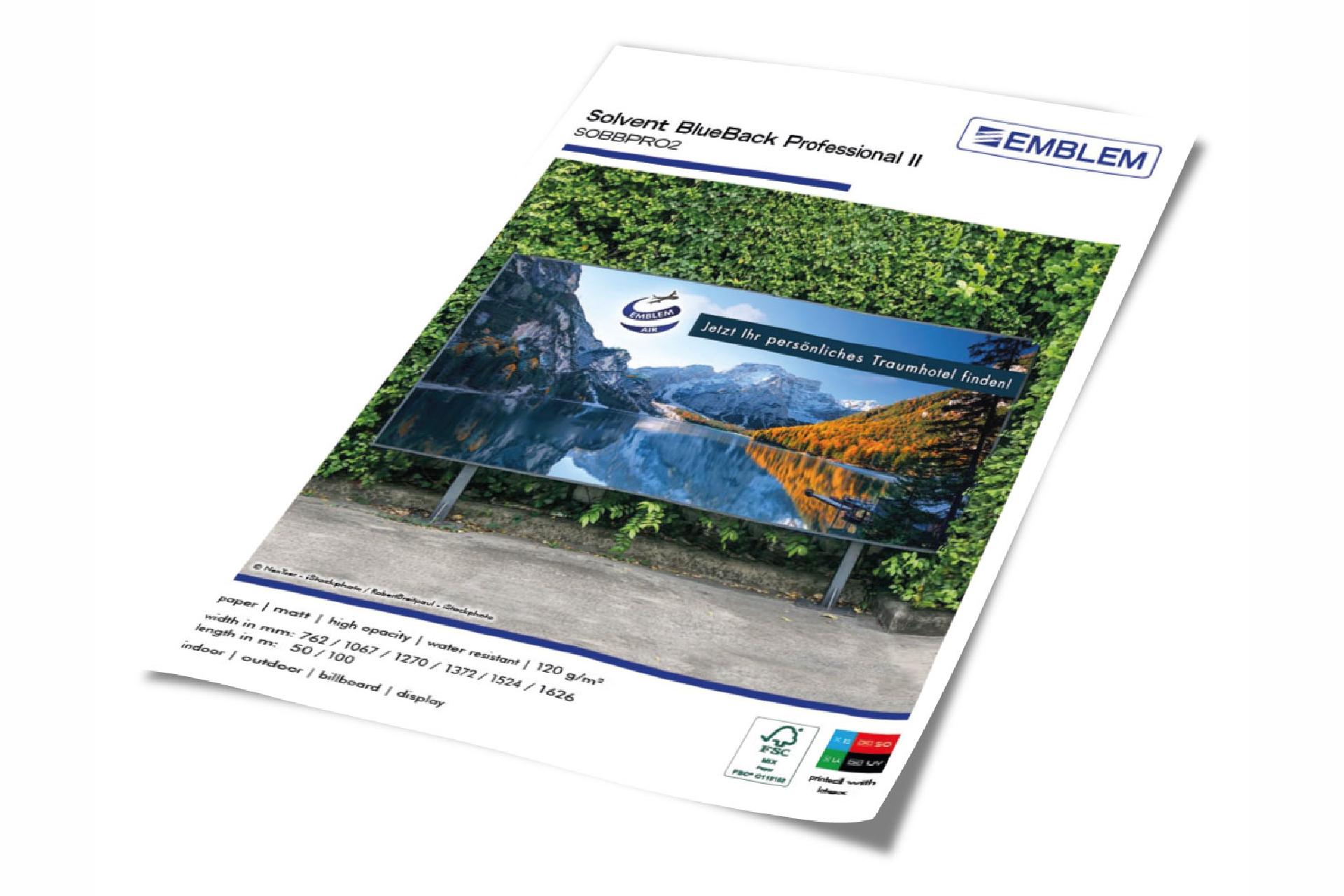 Foto: EMBLEM Paper blueback Pro // SOBBPRO2 - 127 cm x 50 m