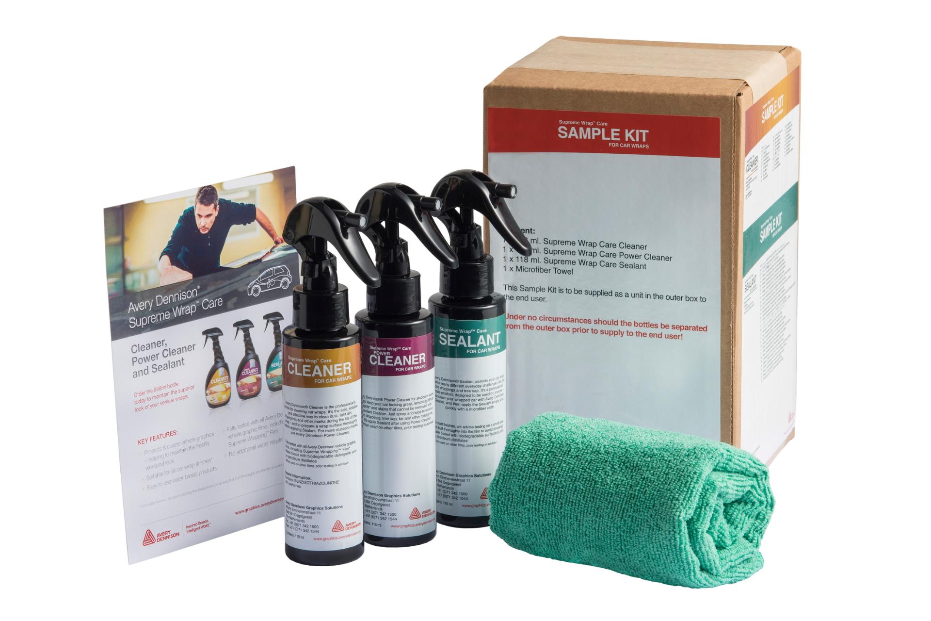 Foto: Avery Supreme Wrap Care Sample Kit - 3 x 118 ml - Abverkauf
