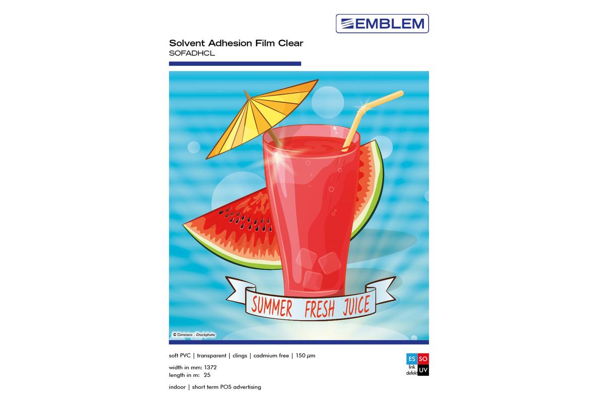 Foto1: EMBLEM Film Adhesion clear // SOFADHCL - 137 cm x 25 m