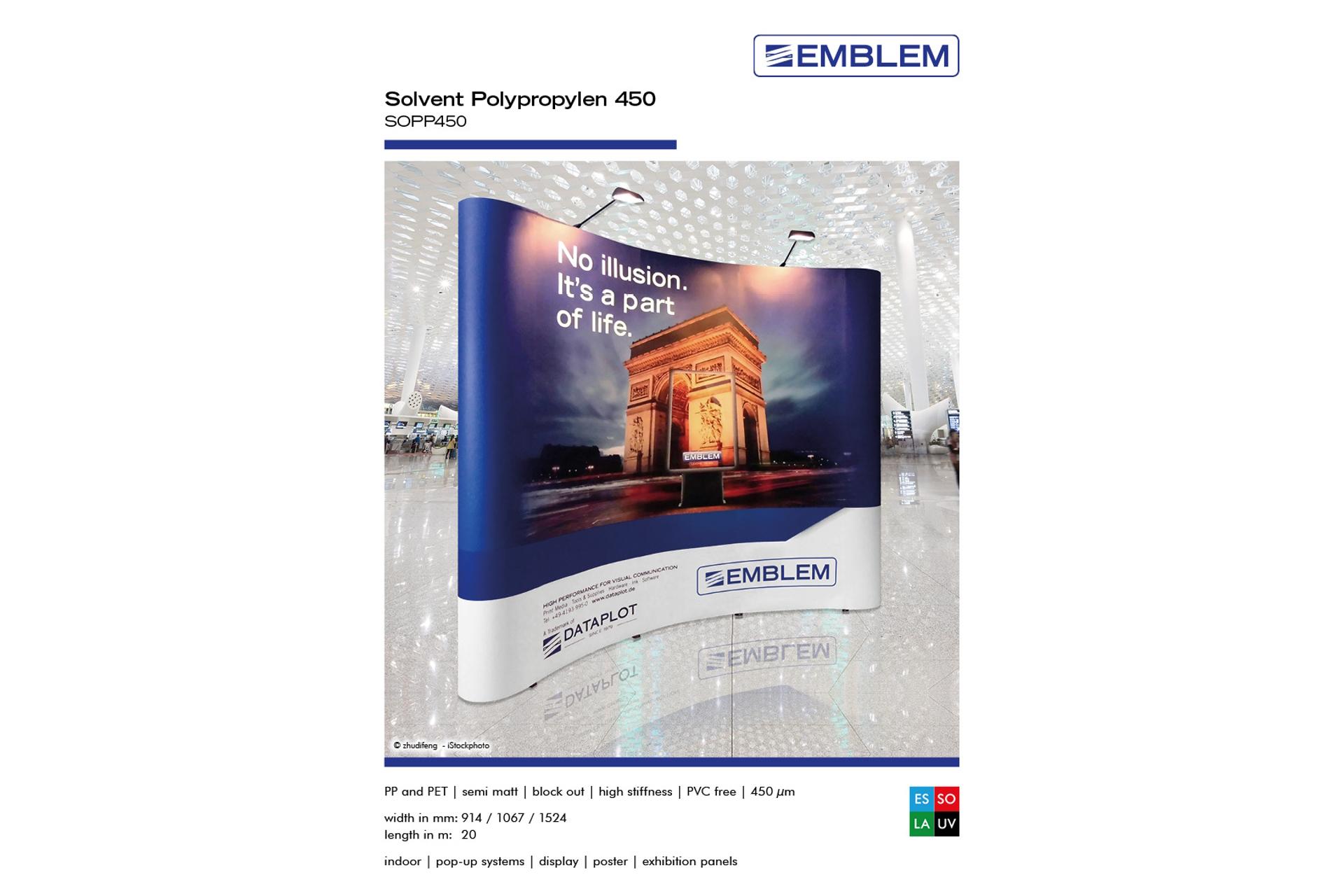 Foto: EMBLEM Polypropylen Film 450 // SOPP450 - Musterrolle ca. 2 - 2,5 m