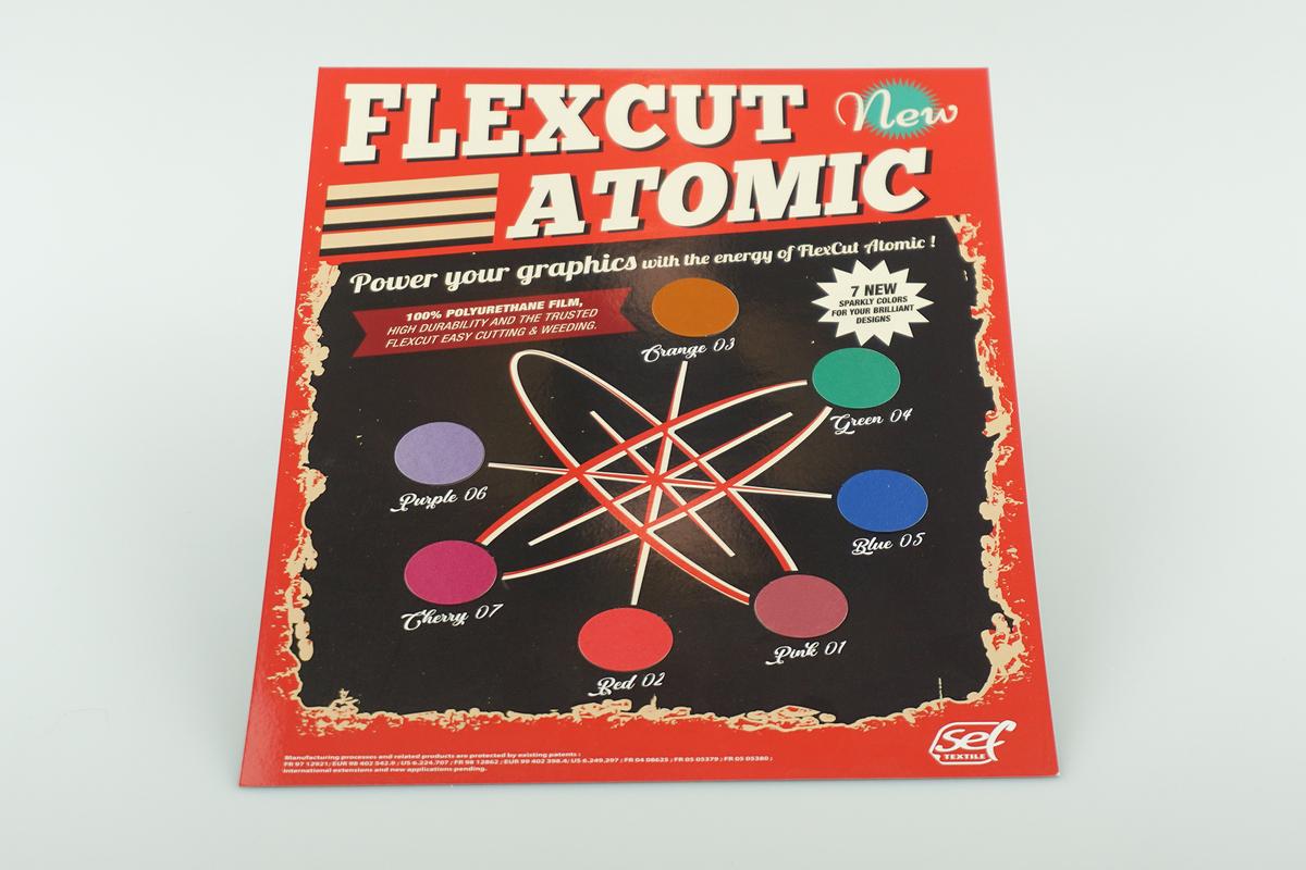 Foto1: Farbkarte SEF FlexCut Atomic