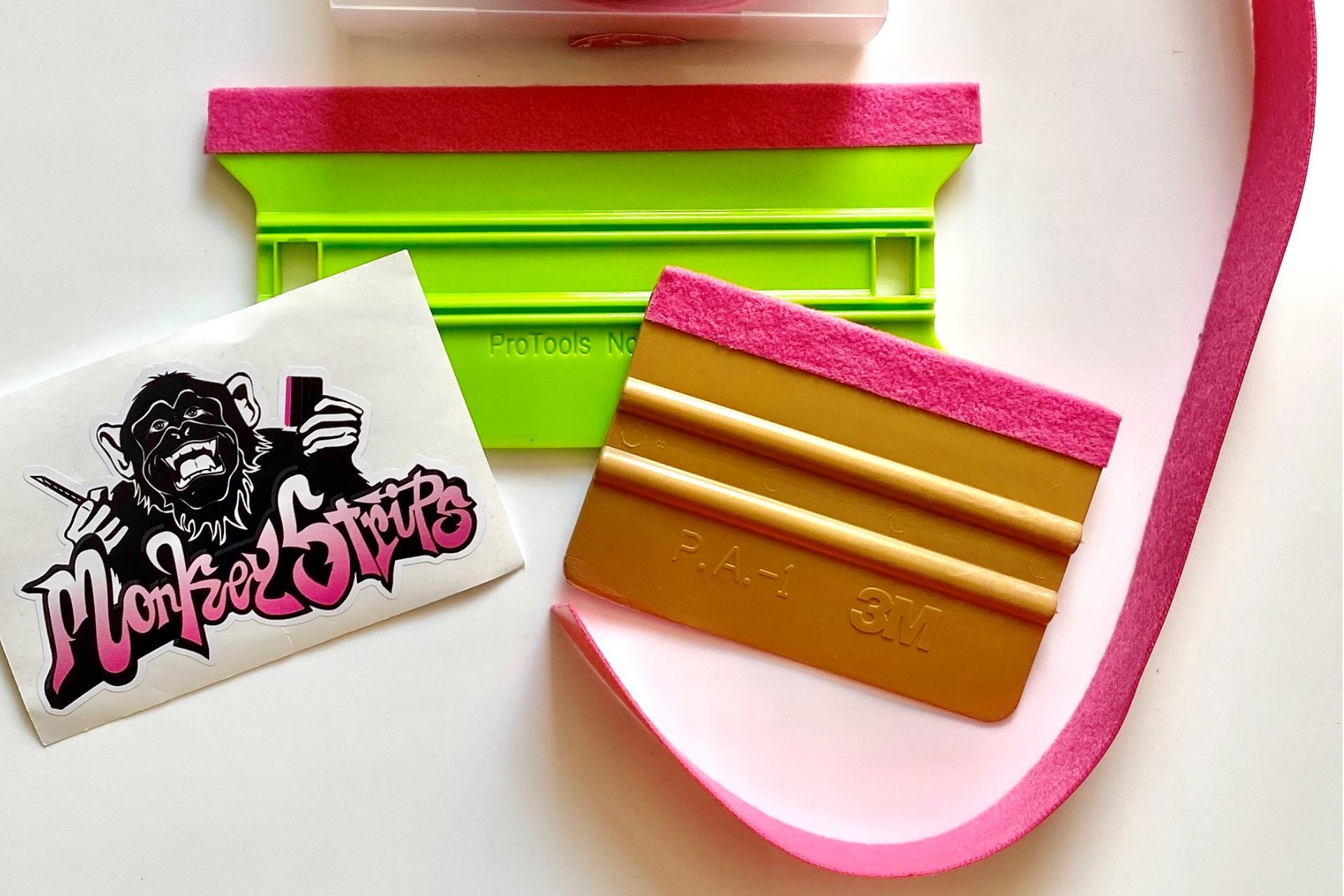 Foto: Precision PINK Monkey Strips 2.0 Rakelstreifen - 10 cm