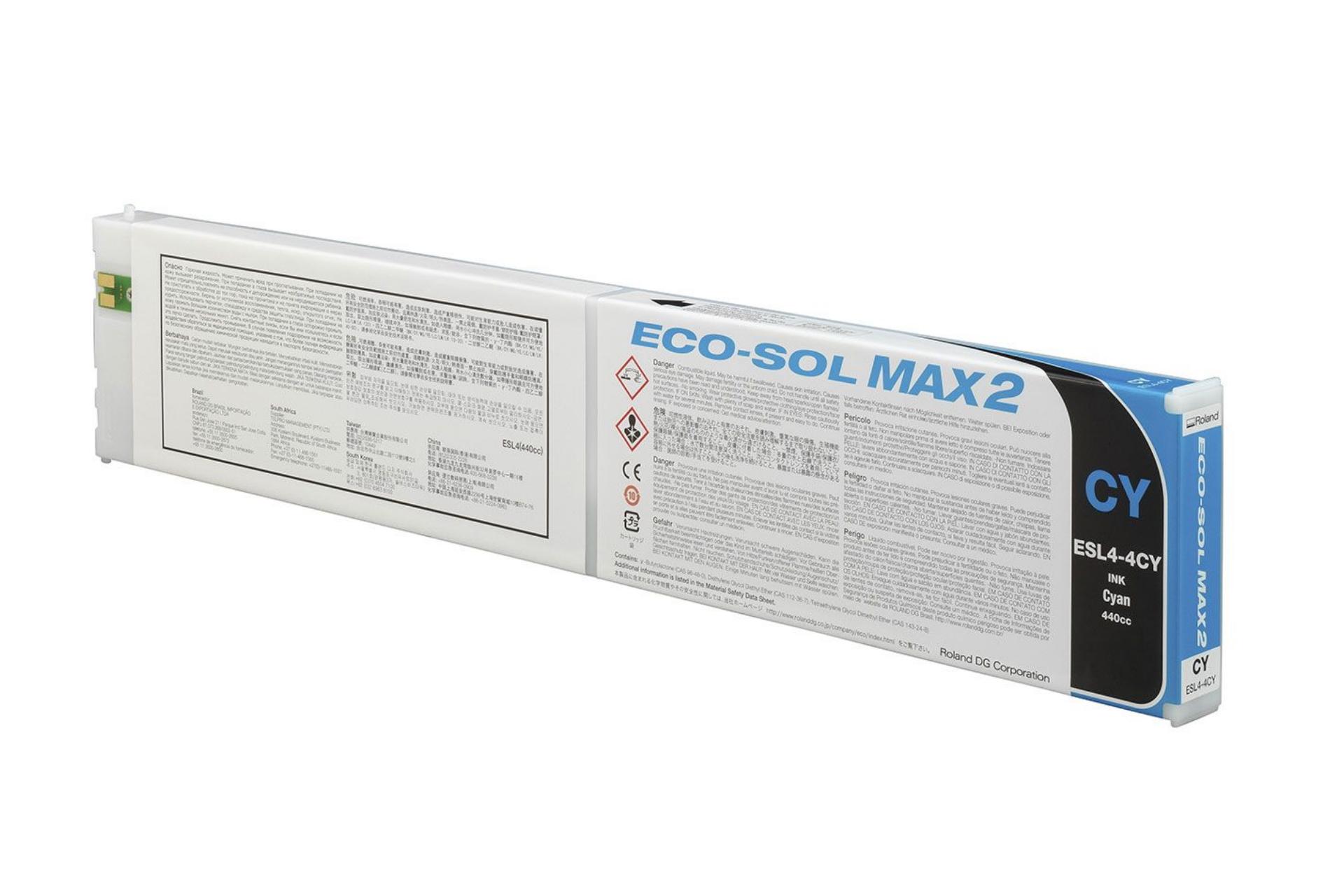 Foto: Roland Eco-Sol Max 2 ESL4-4CY cyan - 440 ml.