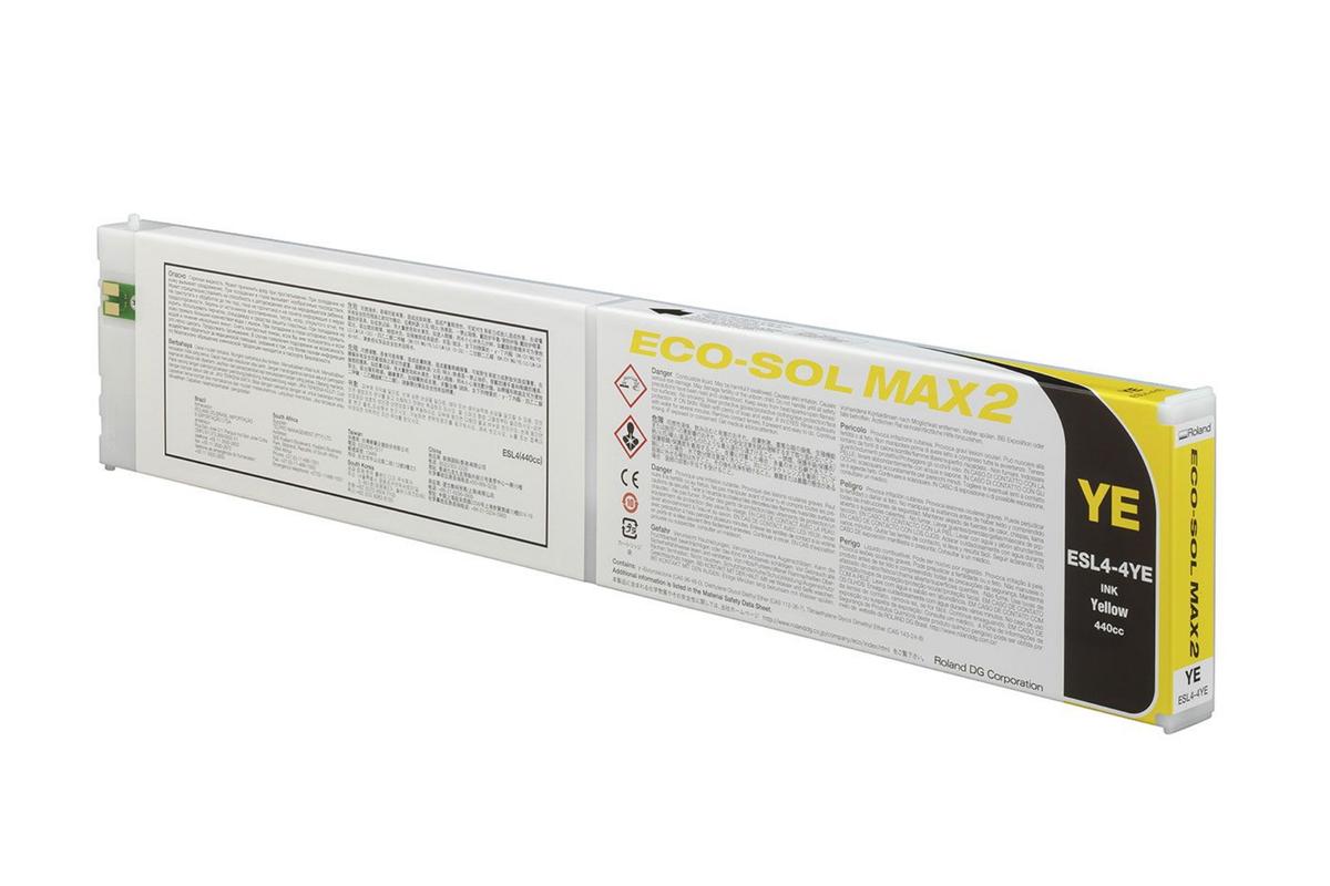 Foto1: Roland Eco-Sol Max 2 ESL4-4YE yellow - 440 ml.