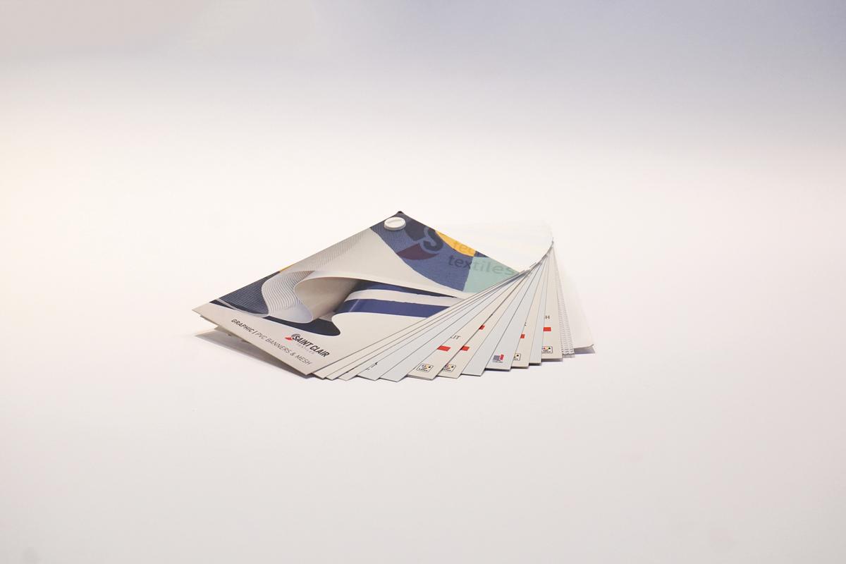 Foto1: Musterfächer Saint Clair Graphic PVC Banners & Mesh