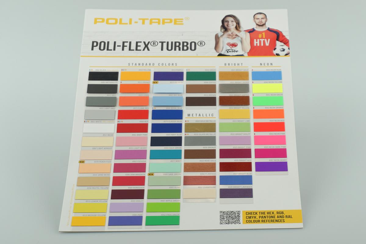 Foto1: Farbkarte Poli-Flex Turbo