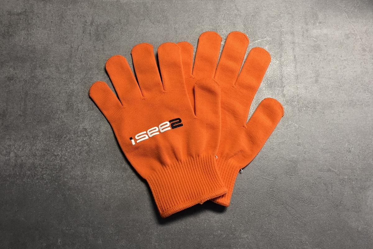 Foto1: iSee2 Glove orange / Verklebehandschuh - M