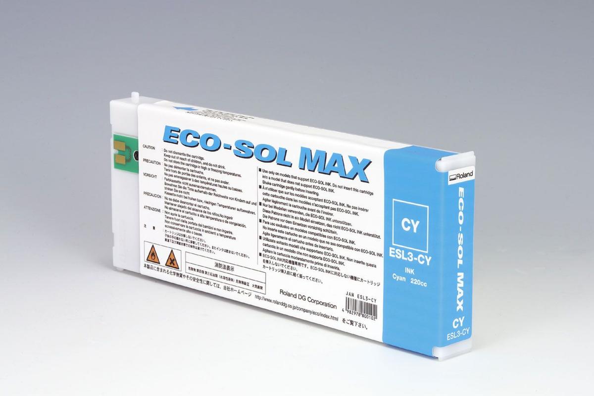 Foto1: Roland Eco-Sol Max ESL3 cyan - 220 ml.